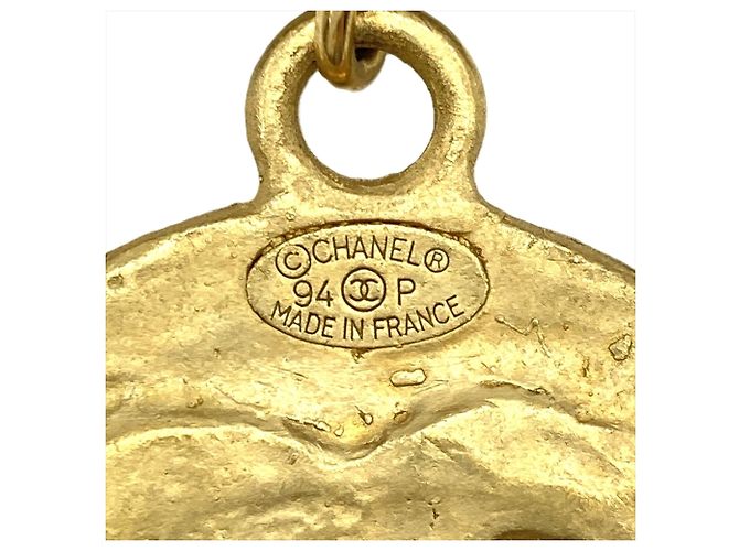 Timeless Spilla con motivo di spilla di sicurezza Coco Mark di Chanel D'oro - vista 5