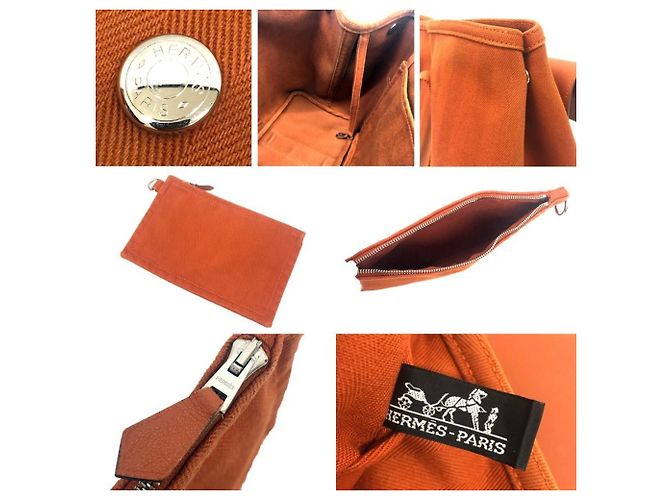Hermès HERMES Borsa Valparaiso MM in Arancione - vista 3