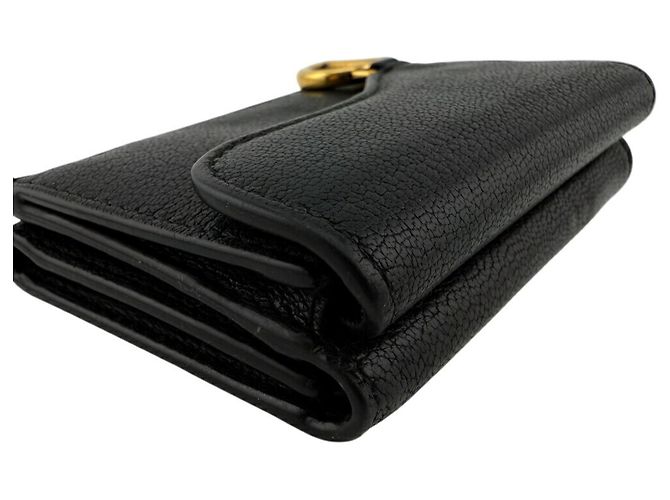 Billetera Compacta Saddle Christian Dior Negro - vista 6