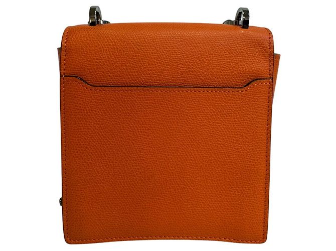 Borsa a tracolla a catena Valextra Spritzer Small Arancione - vista 2