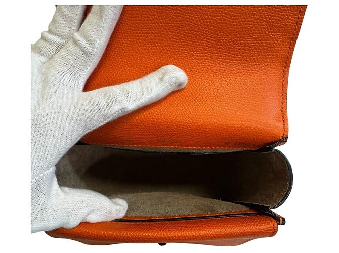 Borsa a tracolla a catena Valextra Spritzer Small Arancione - vista 7