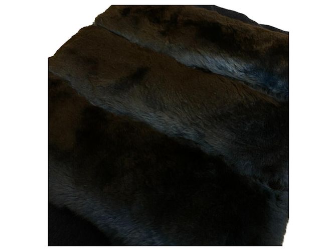Sciarpa in seta e mohair Orirag di Fendi Blu navy - vista 6
