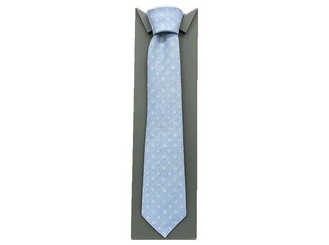 Cravatta in seta Louis Vuitton in blu Blu chiaro - vista 2