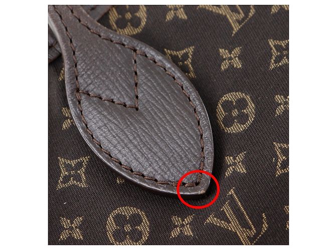 Louis Vuitton Neverfull MM Tote Bag Braun Anthrazitgrau - Ansicht 10