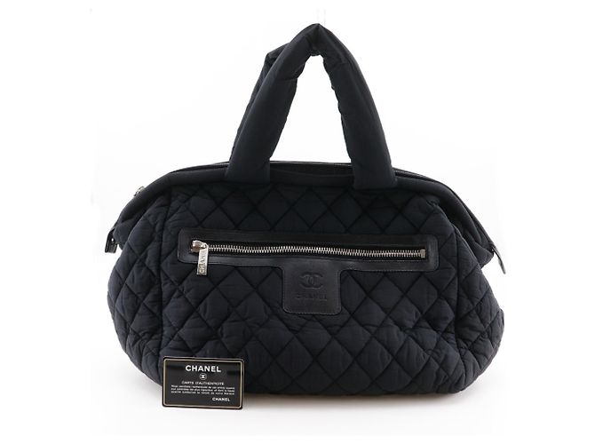 Borsa Boston trapuntata Cocoon di CHANEL Nero - vista 20