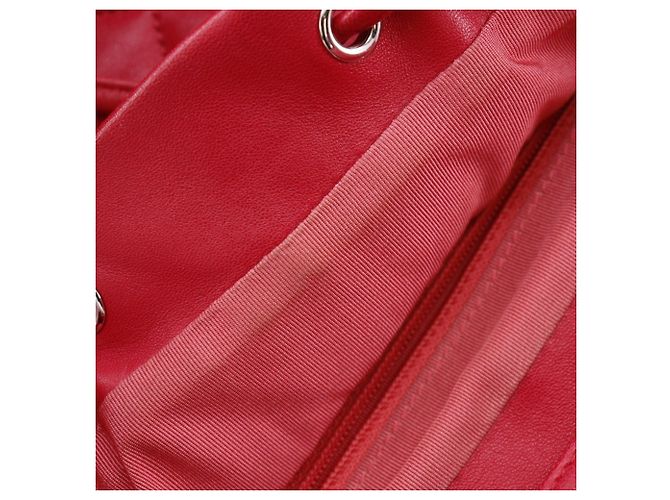 Chanel Matelasse Red Leather Backpack - view 10