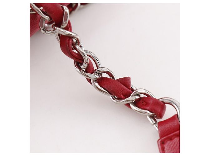 Chanel Matelasse Red Leather Backpack - view 12