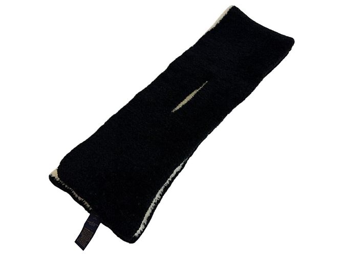 Cachecol de lã preto e branco Louis Vuitton - vista 7
