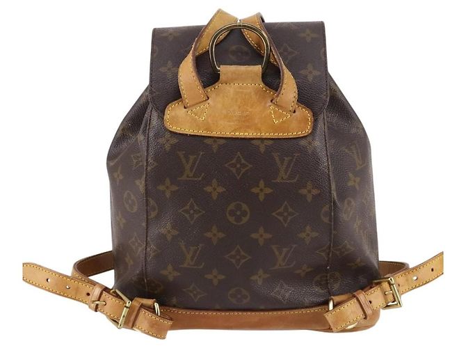 Louis Vuitton Vintage Montsouris Backpack Monogram Canvas MM Brown - view 2