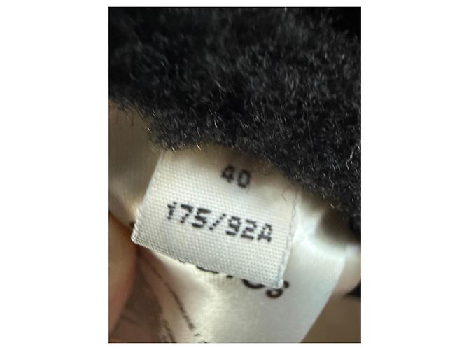 Chaqueta de motorista de cuero negro Velocite de Acne Studios con forro de shearling - vista 6