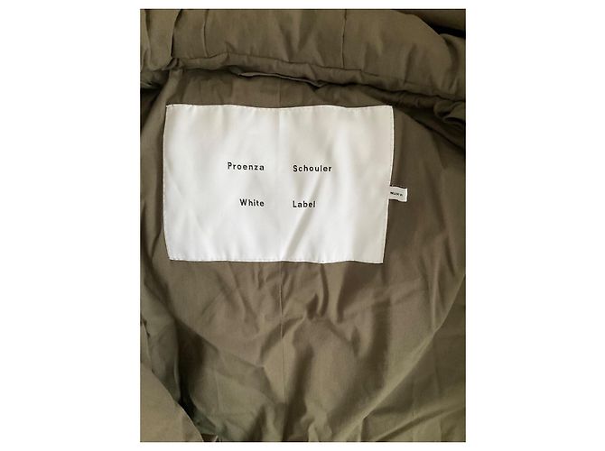 Abrigo acolchado Proenza Schouler verde oscuro - vista 4