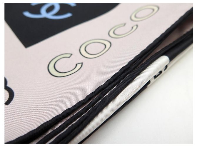 FOULARD CHANEL CC TIMELESS CAMBON CAMELIA COCO 90 IN SETA Multicolore - vista 11