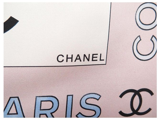 FOULARD CHANEL CC TIMELESS CAMBON CAMELIA COCO 90 IN SETA Multicolore - vista 7
