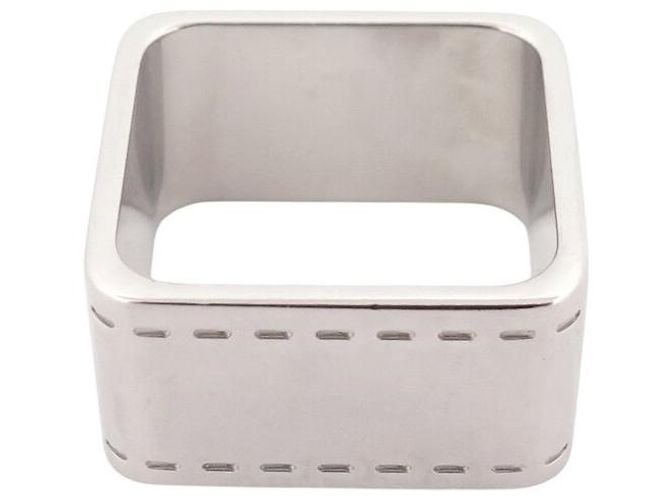 Ring Hermès NUOVO ANELLO PER FULARD QUADRATO HERMES BOLDUC H601463S PALLADIO Argento - vista 4