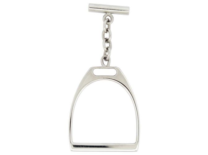 Ring Hermès NUOVO ANELLO PER FULARD HERMES ETRIER PER FULARD PALLADIA Argento - vista 2