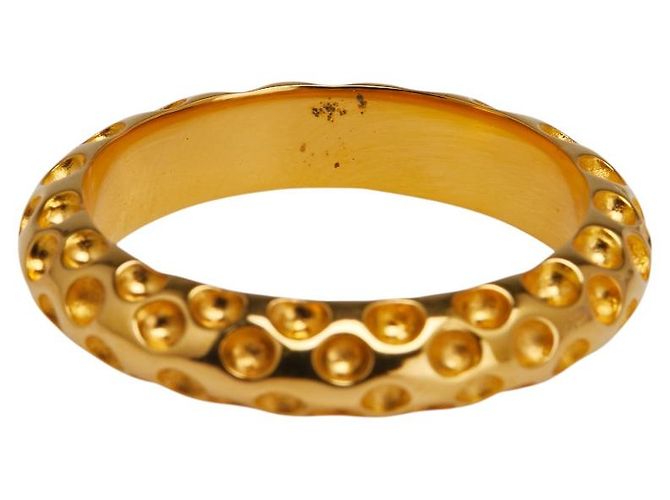 Hermès Schalring mit Punktmuster Golden - Ansicht 5