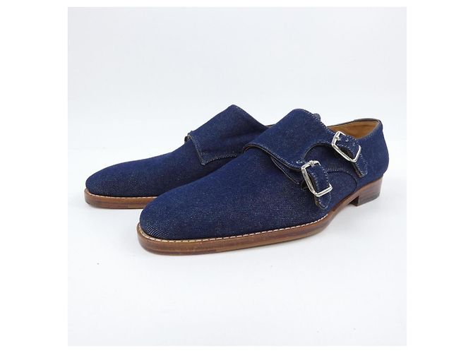Autre Marque Polpetta Lederschuhe Blau Marineblau - Ansicht 3