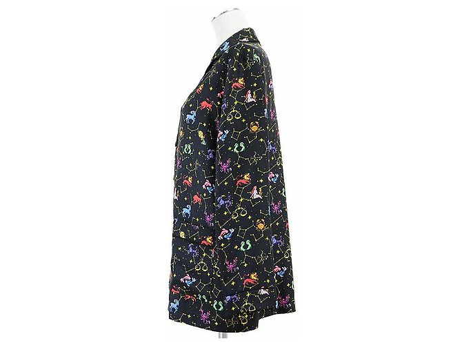 Camisa de seda twill pixel Zodiac Christian Dior Negro - vista 13