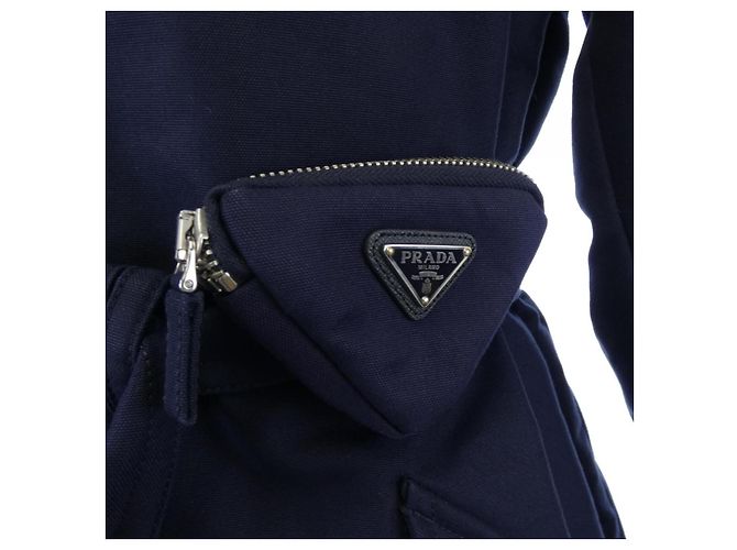 Cappotto Prada Re Nylon Blu Blu navy - vista 8