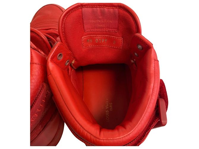 Sneakers alte della linea Rivoli di Louis Vuitton Rosso - vista 10