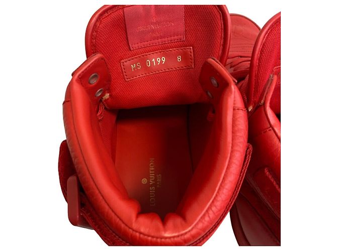 Sneakers alte della linea Rivoli di Louis Vuitton Rosso - vista 11