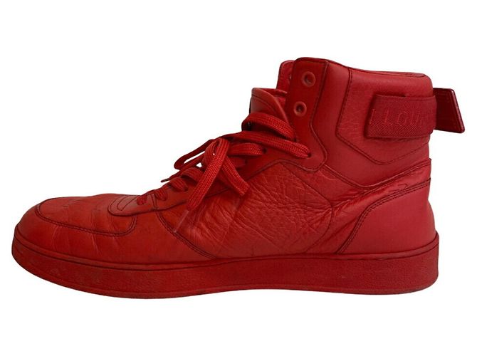 Sneakers alte della linea Rivoli di Louis Vuitton Rosso - vista 2