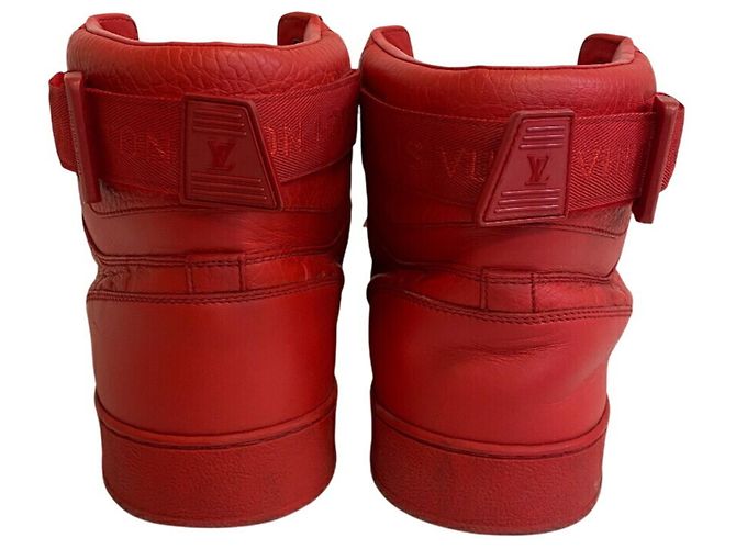Sneakers alte della linea Rivoli di Louis Vuitton Rosso - vista 6