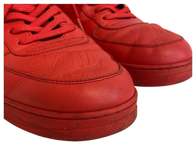 Sneakers alte della linea Rivoli di Louis Vuitton Rosso - vista 8