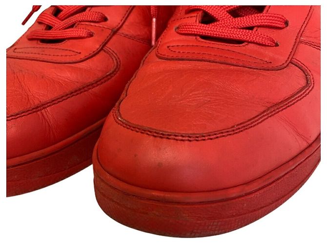 Sneakers alte della linea Rivoli di Louis Vuitton Rosso - vista 9