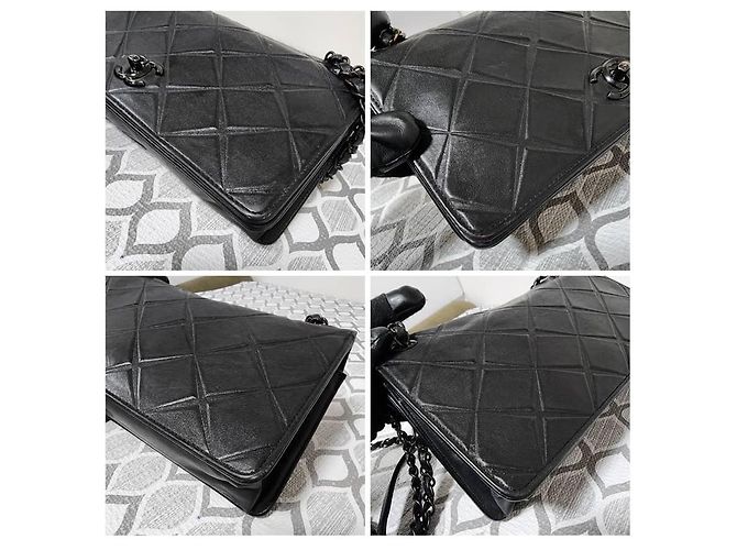 Borsa a tracolla Orient Express in pelle di agnello trapuntata nera CHANEL Nero - vista 10