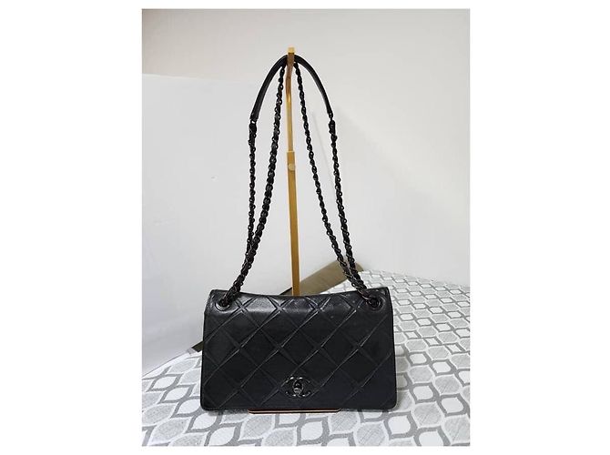 Borsa a tracolla Orient Express in pelle di agnello trapuntata nera CHANEL Nero - vista 12