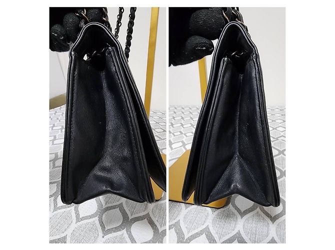 Borsa a tracolla Orient Express in pelle di agnello trapuntata nera CHANEL Nero - vista 5