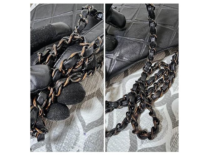 Borsa a tracolla Orient Express in pelle di agnello trapuntata nera CHANEL Nero - vista 9