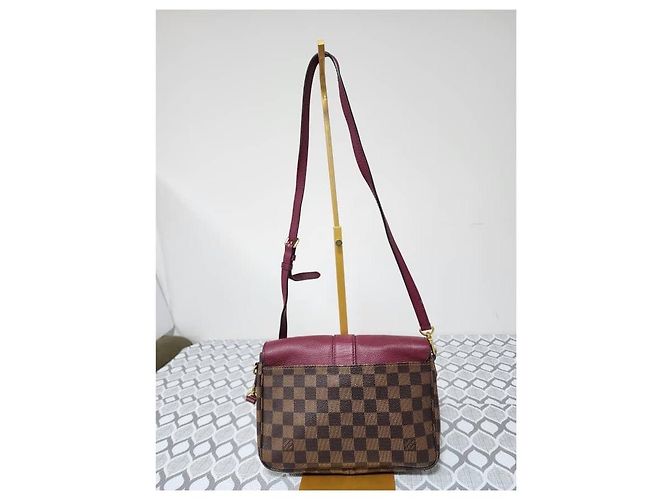 Gucci Borsa a Spalla Clapton PM Damier Ebene Louis Vuitton Marrone/Vino - vista 3