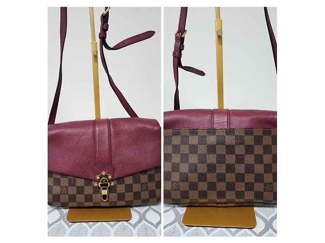 Gucci Borsa a Spalla Clapton PM Damier Ebene Louis Vuitton Marrone/Vino - vista 5