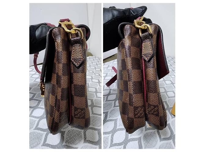 Gucci Borsa a Spalla Clapton PM Damier Ebene Louis Vuitton Marrone/Vino - vista 7