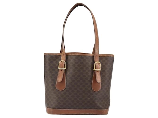 Céline Celine Vintage Macadam Canvas Small Marrone - vista 2
