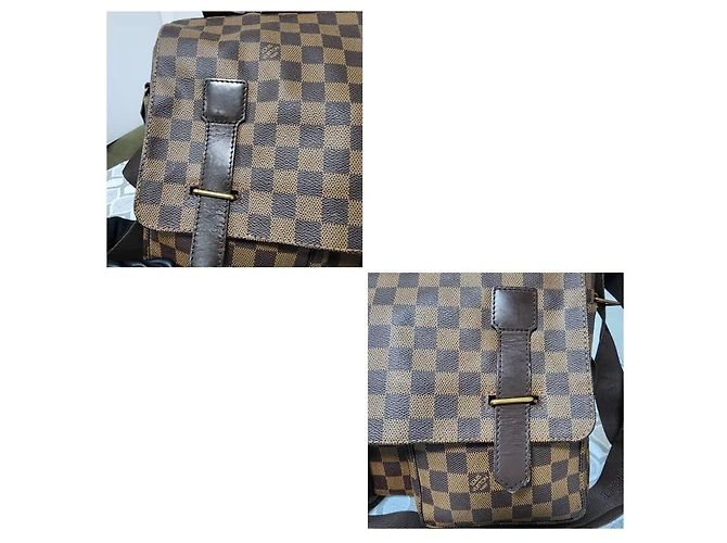 LOUIS VUITTON Borsa Messenger Broadway Damier Ebene Marrone - vista 10