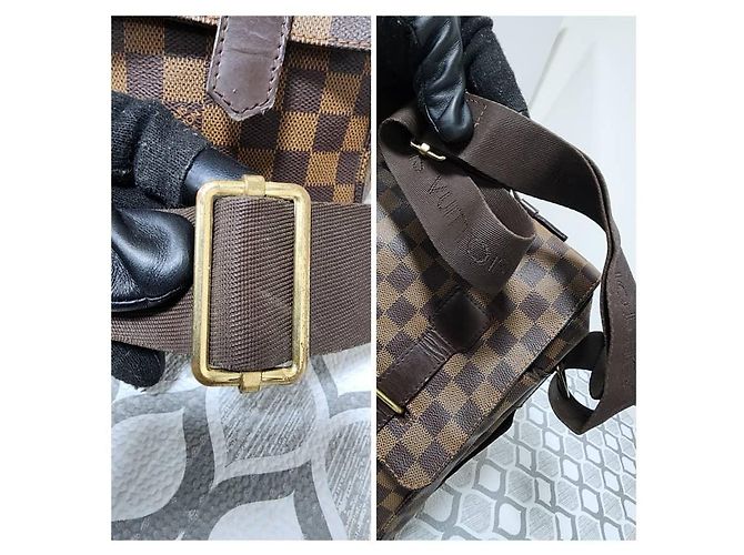 LOUIS VUITTON Borsa Messenger Broadway Damier Ebene Marrone - vista 11