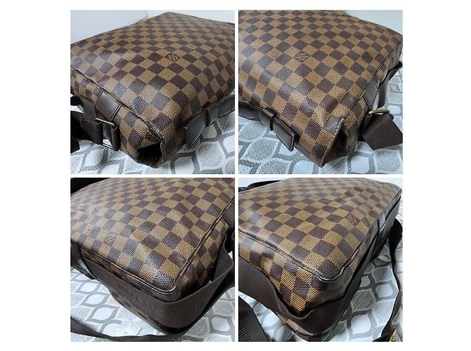 LOUIS VUITTON Borsa Messenger Broadway Damier Ebene Marrone - vista 14
