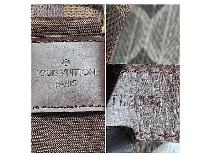 LOUIS VUITTON Borsa Messenger Broadway Damier Ebene Marrone - vista 2