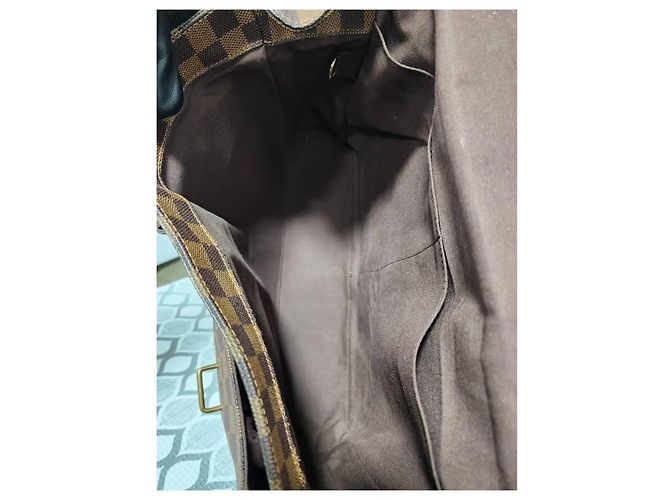 LOUIS VUITTON Borsa Messenger Broadway Damier Ebene Marrone - vista 3