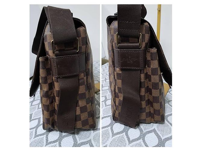 LOUIS VUITTON Borsa Messenger Broadway Damier Ebene Marrone - vista 6