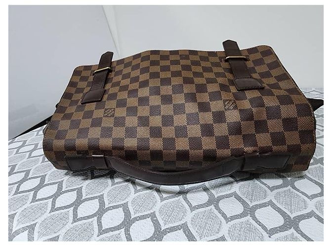 LOUIS VUITTON Borsa Messenger Broadway Damier Ebene Marrone - vista 9