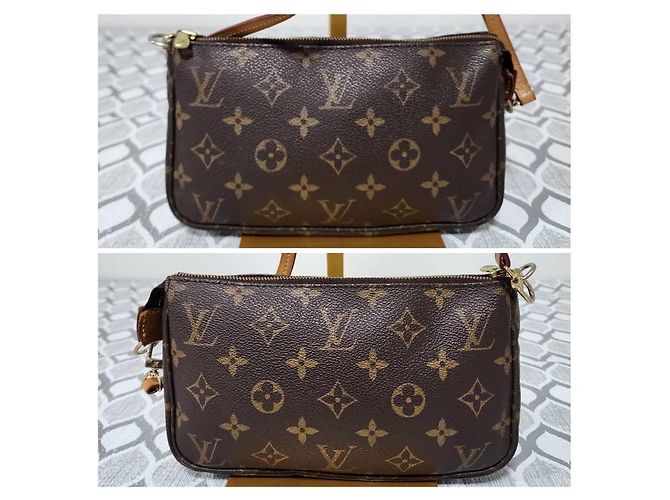 POCHETTE ZUBEHÖR MONOGRAM LOUIS VUITTON aus Canvas Braun - Ansicht 4