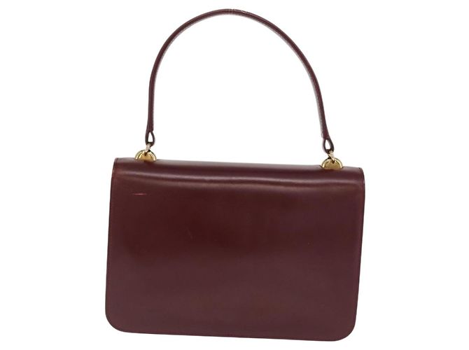 Gucci Vintage Leather Bordò - vista 2