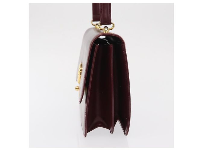 Gucci Vintage Leather Bordò - vista 3