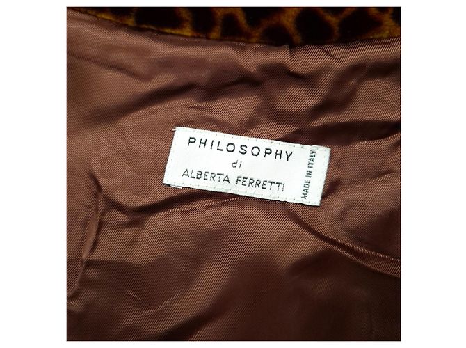 Philosophy Di Alberta Ferretti Alberta Ferretti eco-piel estampado de jirafa Castaño - vista 3