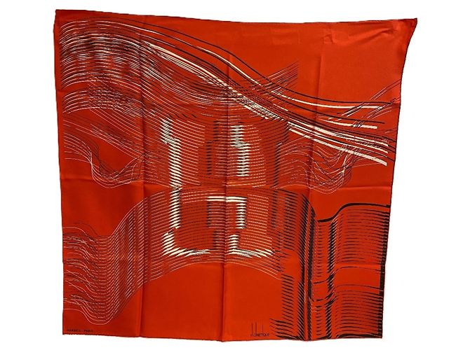 Hermès HERMES Carré 90 H Cinetique Schal Rot - Ansicht 2