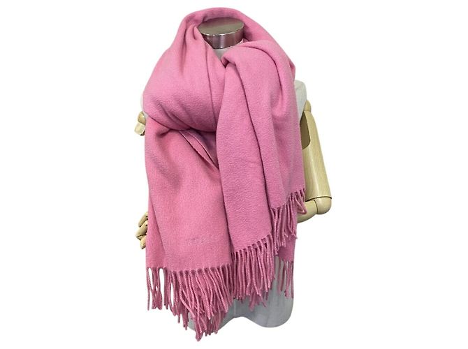 Xale de cashmere rosa Hermès - vista 8